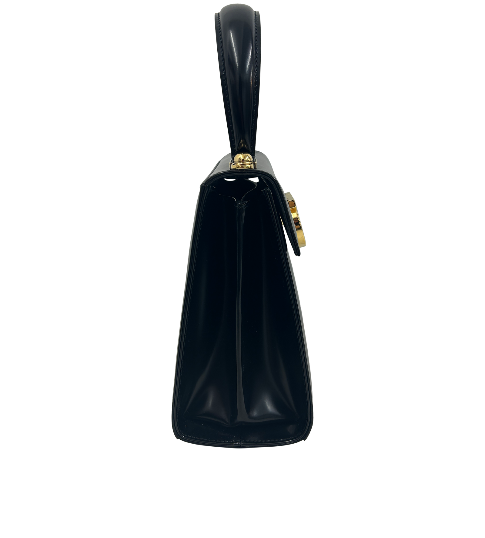 Iconic Top Handle, 790&euro;, Bolso, Negro, Animal - Piel, Vista lateral